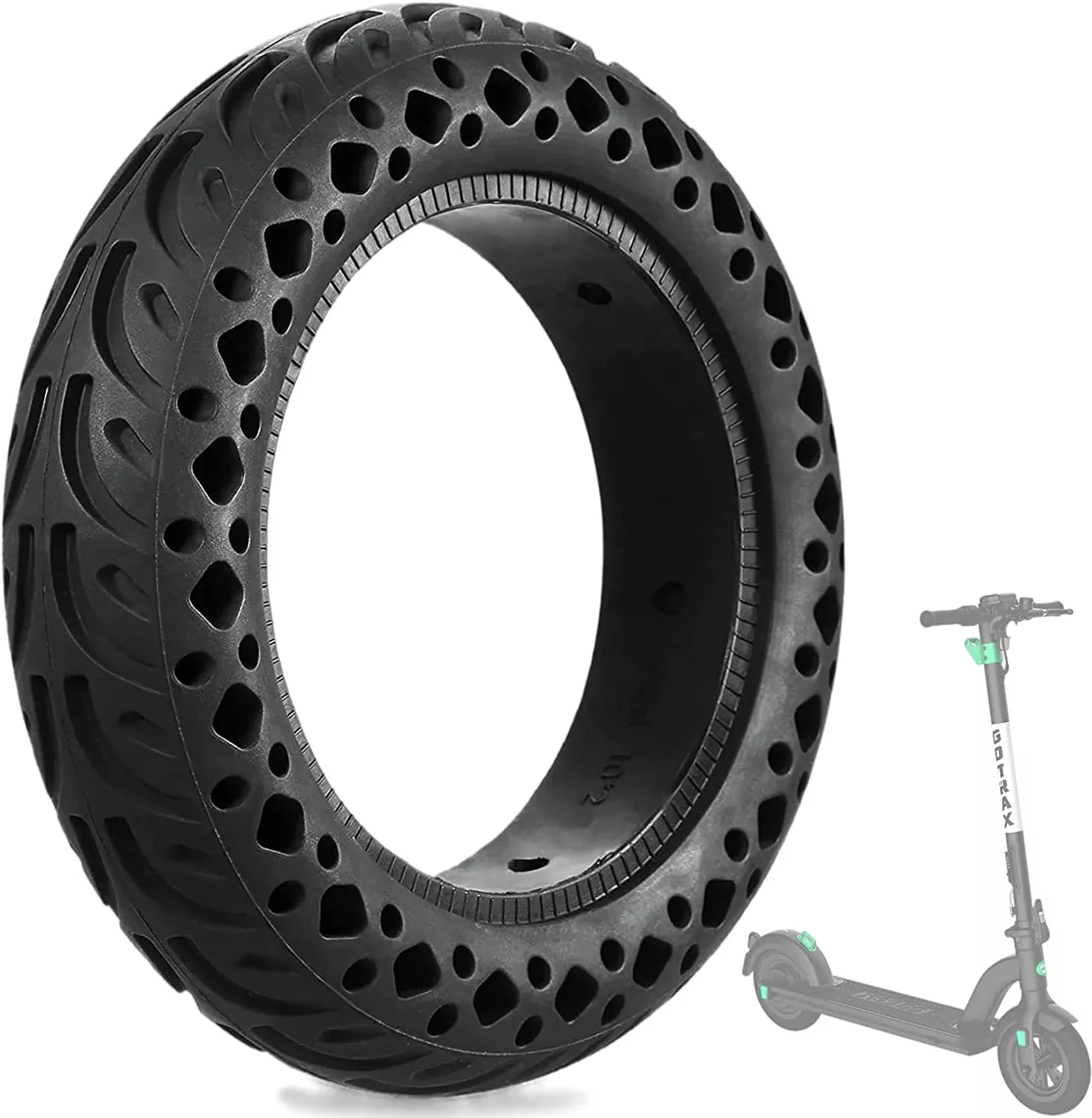 10 Inch Scooter Tire - Puncture-Resistant Honeycomb Tire Replacement for Xiaomi M365 Pro and Gotrax G4/XR/V2 Electric Scooter (10 X 2.125/2.0 Inch Tire)