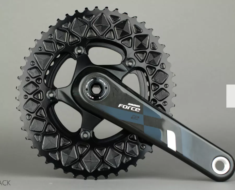Absolute Black PREMIUM OVAL ROAD 110/5 BCD CHAINRING FOR SRAM