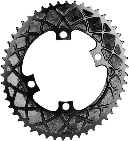 absoluteBLACKPremium Oval 110 BCD 4-Bolt Road Outer Chainring for Shimano 9000/6800/5800