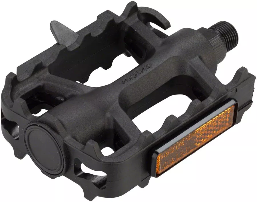 Dimension Mountain Basic Heavy-Duty Pedals - Platform Plastic 1/2" Black