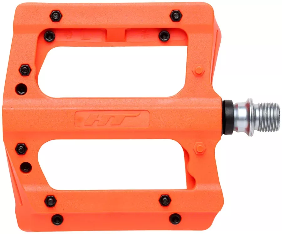 HT Components PA12A Pedals - Platform Composite 9/16" Orange
