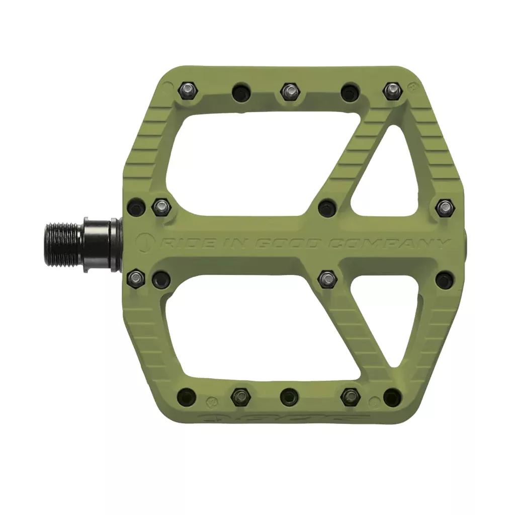 SDG Components Comp Pedal Platform Pedals Body: Composite Spindle: Cr-Mo 9/16'' Olive Green