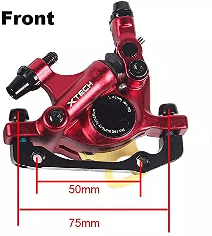 X Tech Red Disc Brake Calipers